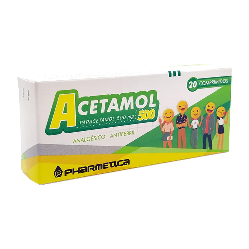 Acetamol Paracetamol 500 mg, 20 comprimidos