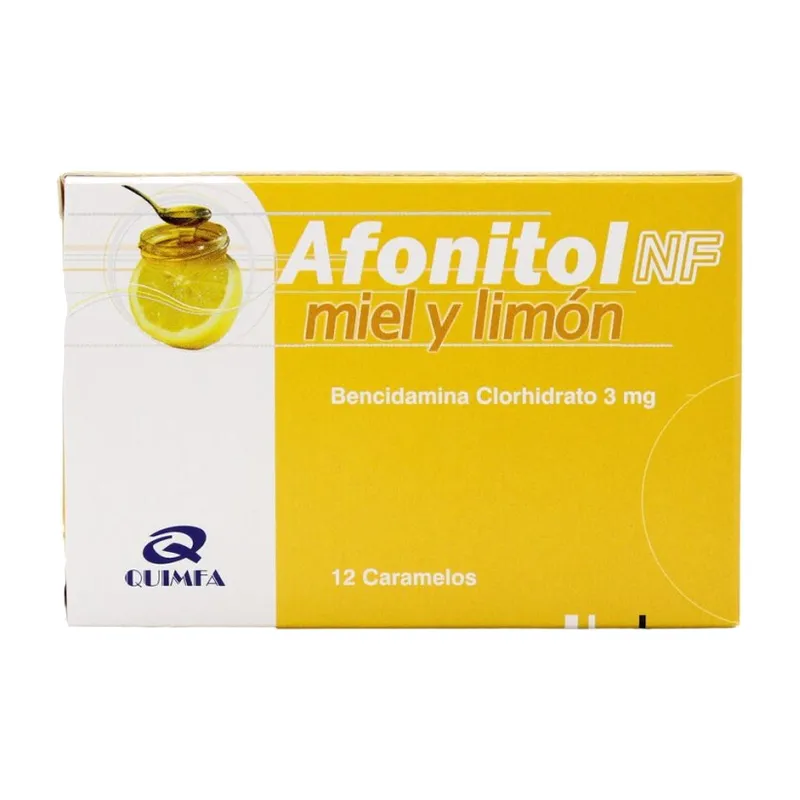 Afonitol NF Miel y Limón, 12 caramelos