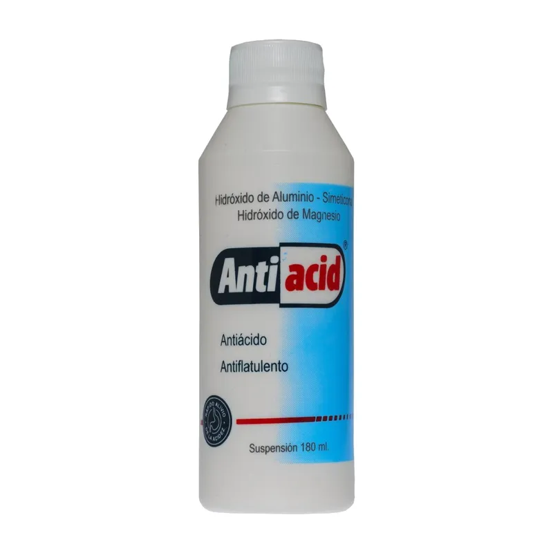 Antiacid Suspensión Antiácida, Frasco de 180 ml