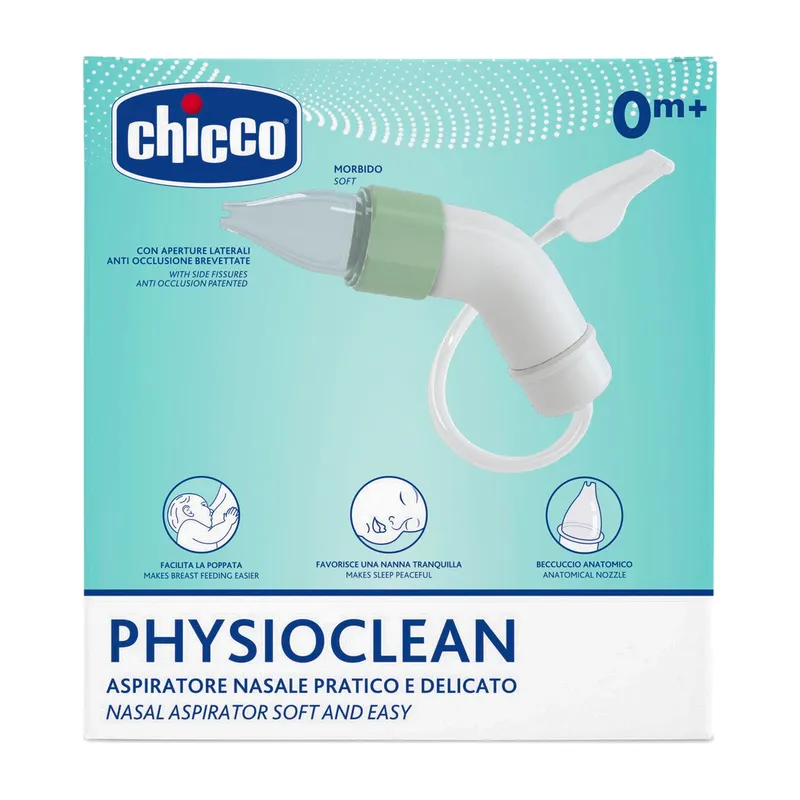 Chicco Aspirador Nasal PhysioClean, Con 3 sondas