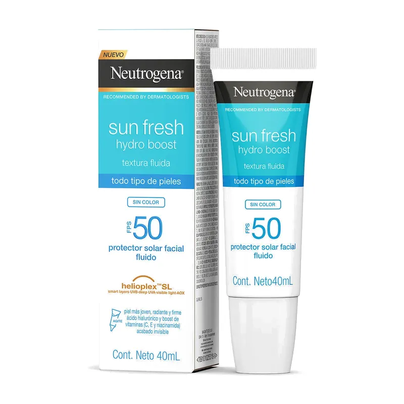 Neutrogena Sun Fresh Hydro Boost FPS 50 Sin Color, 40 ml