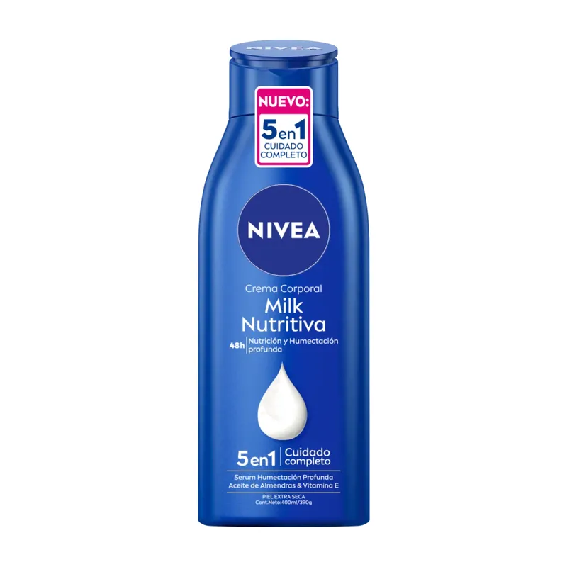 NIVEA Milk Nutritiva crema corporal, 400 ml
