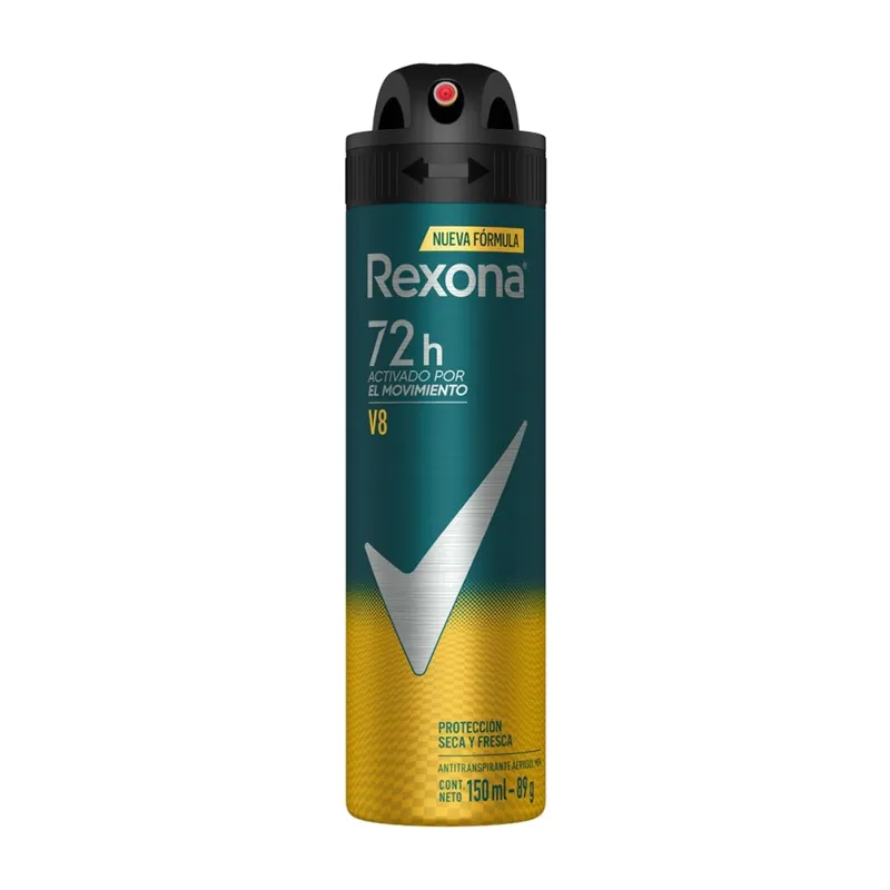 Rexona Men V8 antitranspirante en aerosol, 150 ml