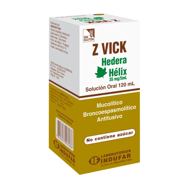 Z Vick Hedera helix Solución Oral, Frasco de 120 ml