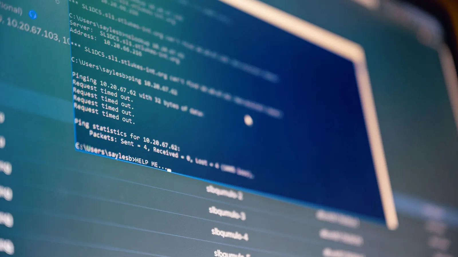 Dueño de comercio anotando datos en un cuaderno detrás del mostrador